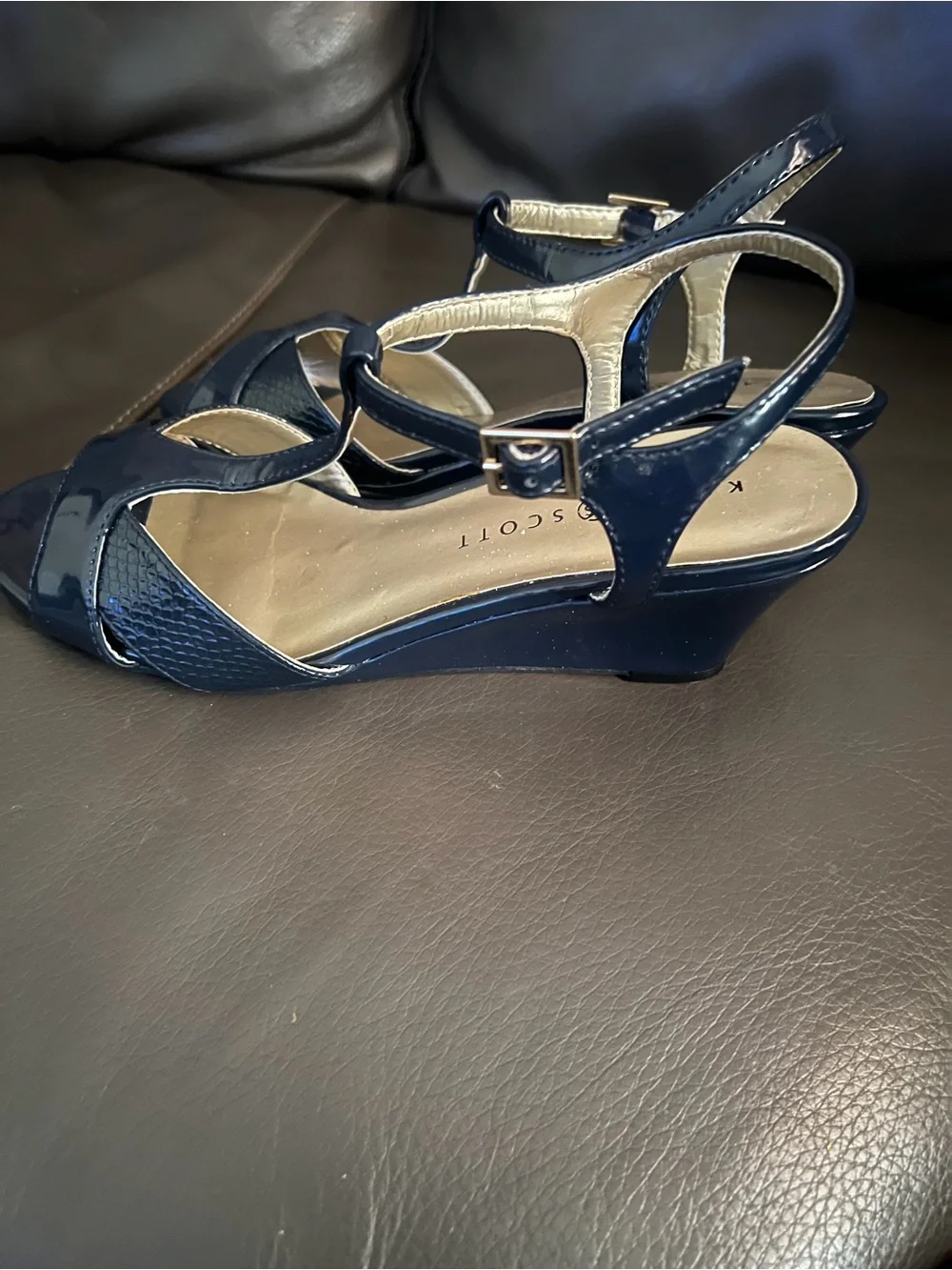 (New) Karen Scott Women's Sabinaa Blue sandal size 8 M